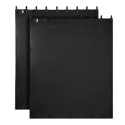 2 db-os hangszigetelő takarók, 2438 x 2032 mm, extra nagy hangszigetelő takaró szegélygyűrűkkel, stúdió takaró pamut töltettel, ablakhoz, ajtóhoz, fényvédőhöz, zenefelvételhez - miniatúra 2