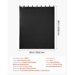 2 db-os hangszigetelő takarók, 2438 x 2032 mm, extra nagy hangszigetelő takaró szegélygyűrűkkel, stúdió takaró pamut töltettel, ablakhoz, ajtóhoz, fényvédőhöz, zenefelvételhez - miniatúra 11