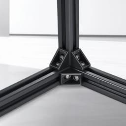 10 db 47,2 hüvelykes (1200 mm) T-horonyú 2020 alumínium extrudált profil, európai szabványú eloxált lineáris sín, nagy szilárdságú extrudált alumínium sín 3D nyomtatóhoz, CNC gép barkácsolás, lézergravírozás, fekete - miniatúra 1