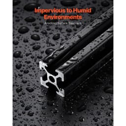 10 db 59 hüvelykes (1500 mm) T-horonyú 2020 alumínium extrudált profil, európai szabványú eloxált lineáris sín, nagy szilárdságú extrudált alumínium sín 3D nyomtatóhoz, CNC gép barkácsolás, lézergravírozás, fekete - miniatúra 8