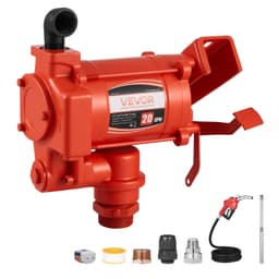 Üzemanyag-áttöltő szivattyú 230V, 20 GPM 76 L/perc, AC elektromos olajáttöltő szivattyú, automatikus elzáró üzemanyag-fúvókával és ürítőtömlővel, nagy áteresztőképességű készlet benzinhez, dízelolajhoz, kerozinhoz, biodízelhez és etanolkeverékekhez - miniatúra 2