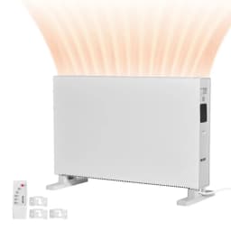 Konvekciós panelfűtő, 2000 W-os elektromos panelfűtő távirányítóval és érintőképernyős vezérléssel, 3 üzemmóddal, 24 órás időzítővel, állványos vagy fali kialakítással, borulásgátlóval és túlmelegedés elleni védelemmel otthonra és irodába - miniatúra 23