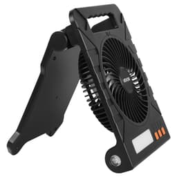 10000mAh újratölthető napelemes ventilátor LED lámpával, 18 cm-es hordozható ventilátor vezeték nélküli 4W-os összecsukható napelemmel, 4 sebességes és időzítővel és csendes, USB akkumulátorral működő kemping-, sátor-, munkahelyi irodai asztalhoz - miniatúra 3