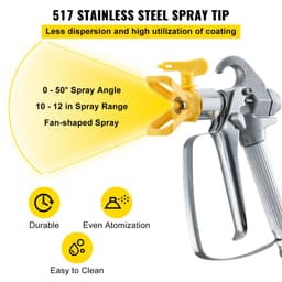 Airless festékszóró tömlőkészlet 15,24 m, 6,4 mm-es forgócsatlakozás, 3600 psi, 517-es fúvókával - miniatúra 2