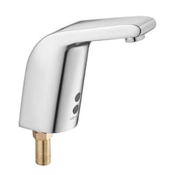 Érintésmentes fürdőszobai mosdó csaptelep, automatikus mozgásérzékelős WC csaptelep, hideg vizes, egylyukas, elemes, 9,5 mm-es csőhöz, kereskedelmi WC, krómozott ezüst - miniatúra 12