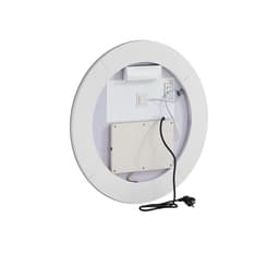 LED fürdőszobai tükör, 60 cm-es LED-es fürdőszobai kerek piperetükör elöl- és hátulvilágítással, páramentesítő memóriatükör világítással, fokozatmentes 3 színű, hőmérséklet-szabályozható fürdőszobai tükör, falra szerelhető - miniatúra 5