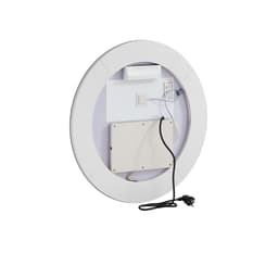 LED fürdőszobai tükör, 60 cm-es LED-es fürdőszobai kerek piperetükör elöl- és hátulvilágítással, páramentesítő memóriatükör világítással, fokozatmentes 3 színű, hőmérséklet-szabályozható fürdőszobai tükör, falra szerelhető - miniatúra 12