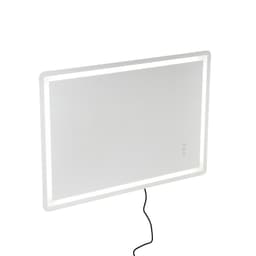 LED fürdőszobai tükör, 70 x 100 cm LED fürdőszobai piperetükör elöl- és hátulvilágítással, páramentesítő memóriatükör világítással, fokozatmentes 3 színű, hőmérséklet-szabályozható fürdőszobai tükör, falra szerelhető - miniatúra 23