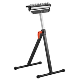 Görgős állvány, 136 kg (300 font) teherbírás, 68-108 cm (26,8-42,5 hüvelyk) állítható magasságú, összecsukható, nagy teherbírású, 29,2 cm (11,5 hüvelyk) polírozott, többirányú görgőfejjel, asztali körfűrész kiadó famegmunkáló hosszabbító tartóhoz - miniatúra 2