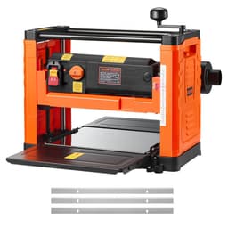 Vastagsági gyalu, két sebességes, 330 mm széles munkaasztal, elektromos asztali gyalu, három pengéjű, 2000 W, 23500 fordulat/perc, erős motor, dupla görgők, túlterhelés elleni védelem, kemény és puha faanyagok megmunkálásához - miniatúra 2