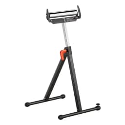 Görgős állvány, 113 kg-os (250 font) teherbírás, 69-109 cm-es (27 hüvelyk-43 hüvelyk) állítható magasságú, összecsukható, nagy teherbírású, élvezetőkkel és 29 cm-es (11,5 hüvelykes) polírozott acél görgőfejjel, asztali körfűrész kiadó famegmunkáló hosszabbító tartóhoz - miniatúra 2