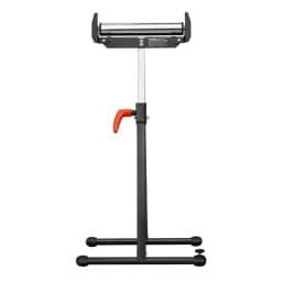 Görgős állvány, 113 kg-os (250 font) teherbírás, 69-109 cm-es (27 hüvelyk-43 hüvelyk) állítható magasságú, összecsukható, nagy teherbírású, élvezetőkkel és 29 cm-es (11,5 hüvelykes) polírozott acél görgőfejjel, asztali körfűrész kiadó famegmunkáló hosszabbító tartóhoz - miniatúra 3