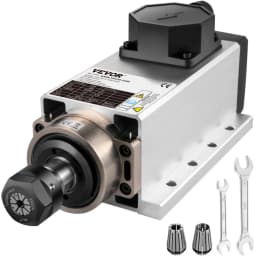 Léghűtéses orsómotor 2,2 kW CNC orsómotor 220 V Négyzet alakú léghűtéses orsómotor ER20 befogóhüvely 24000 RPM CNC orsó 6A orsómotor 400 Hz CNC routerhez, gravírozó marógéphez - miniatúra 2