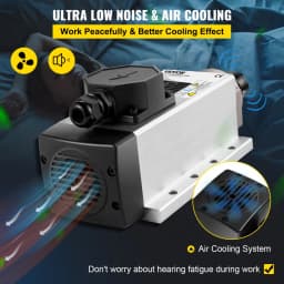 Léghűtéses orsómotor 2,2 kW CNC orsómotor 220 V Négyzet alakú léghűtéses orsómotor ER20 befogóhüvely 24000 RPM CNC orsó 6A orsómotor 400 Hz CNC routerhez, gravírozó marógéphez - miniatúra 9