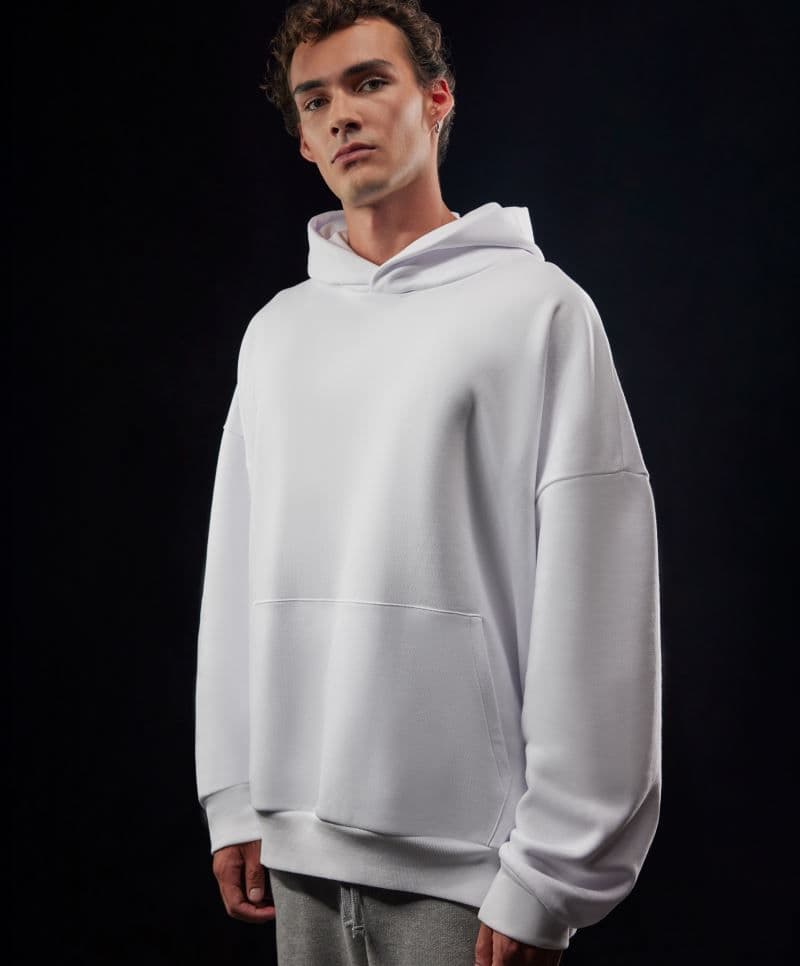B&C | Influence Hoodie - Nehéz anyagú, oversize kapucnis pulóver