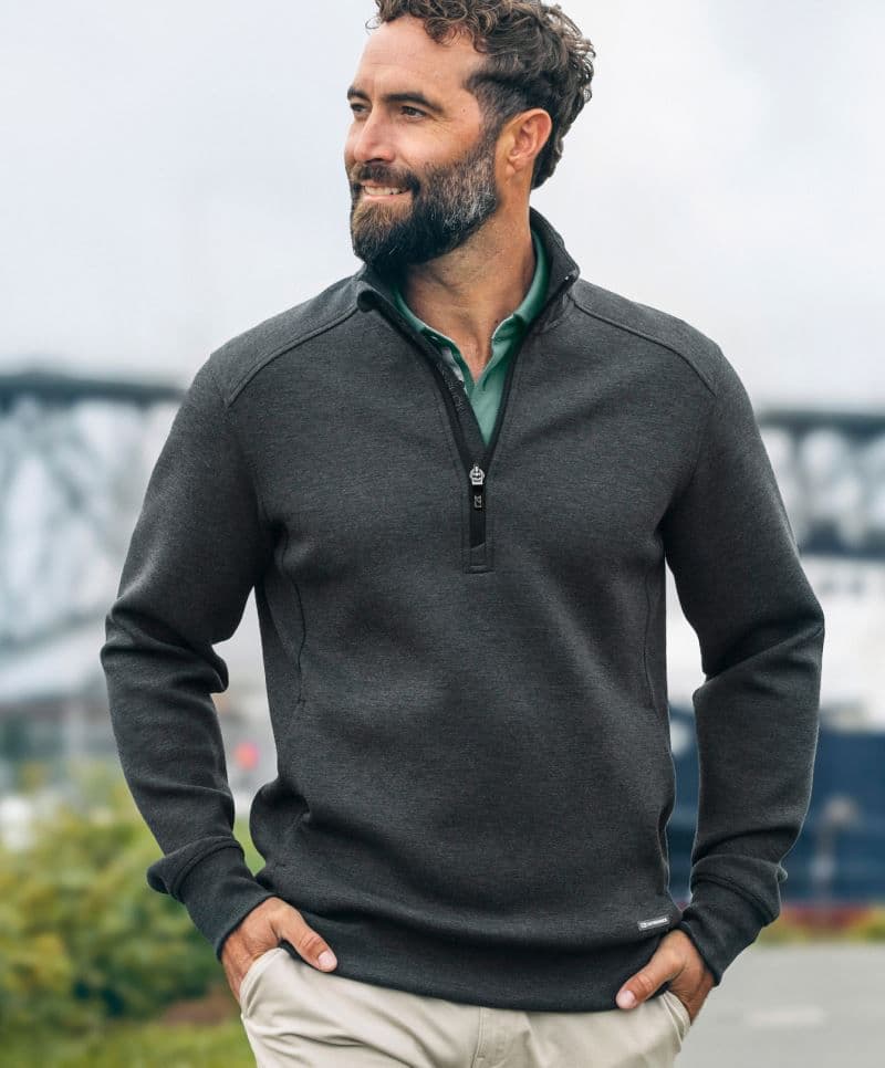 Cutter & Buck | Pemberton Half Zip Men - Férfi pulóver 1/4 cipzárral